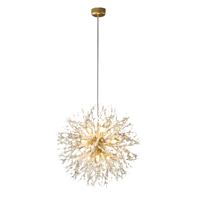 Lampadario Moderno a LED a Cristallo Dente di Leone