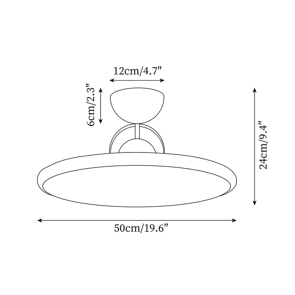 Lampada da soffitto Laetizia in acrilico moderno con LED