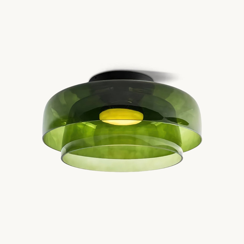 Vessaya | Lampada a soffitto in vetro stratificato moderno per camere da letto e soggiorni