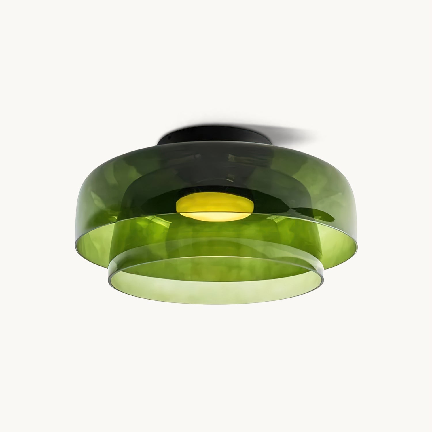 Vessaya | Lampada a soffitto in vetro stratificato moderno per camere da letto e soggiorni