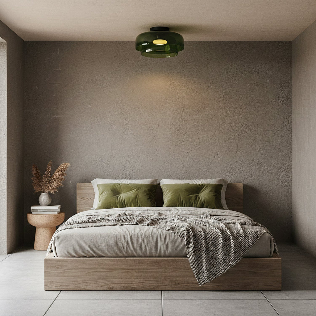 Vessaya | Lampada a soffitto in vetro stratificato moderno per camere da letto e soggiorni