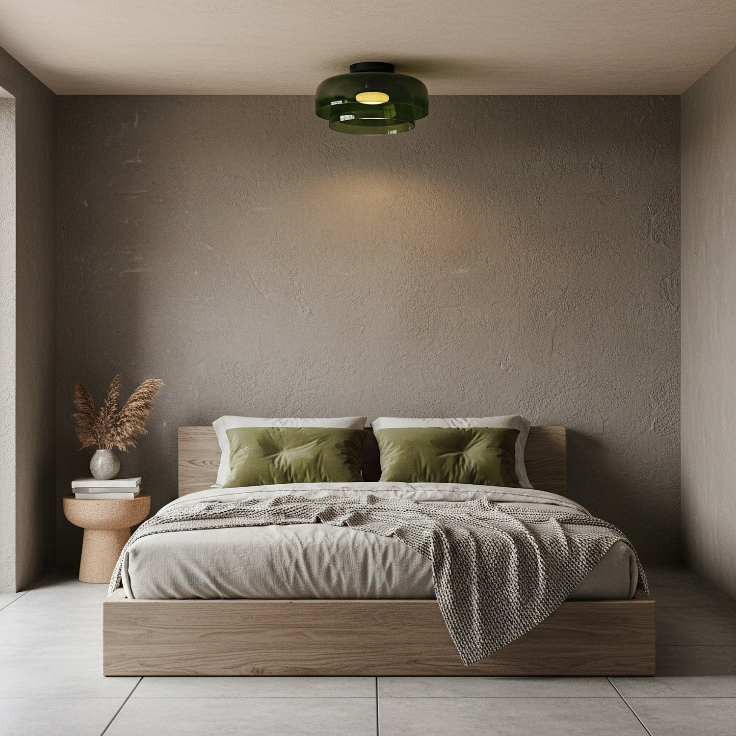 Vessaya | Lampada a soffitto in vetro stratificato moderno per camere da letto e soggiorni