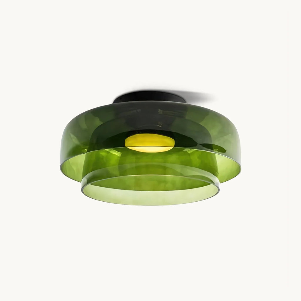 Vessaya | Lampada a soffitto in vetro stratificato moderno per camere da letto e soggiorni