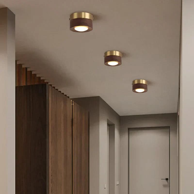 EMBERLED – Soluzione luminosa in noce a risparmio energetico