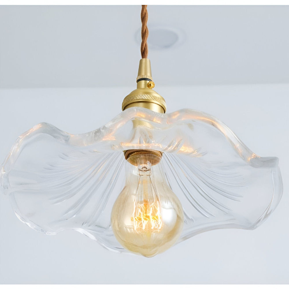 VividGlass – Lampada a Sospensione in Vetro Colorato con Accenti in Rame