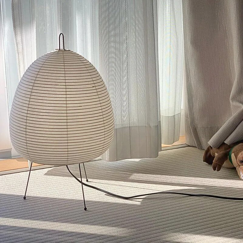 Lampada da Tavolo a Lanterne di Carta Giapponese