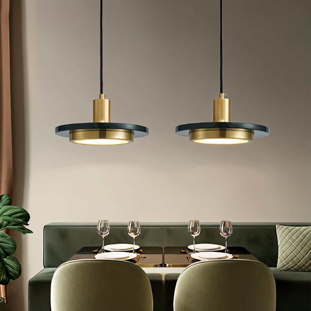 Moduno – Lampada a Sospensione Moderna in Metallo con Design a Doppio Strato