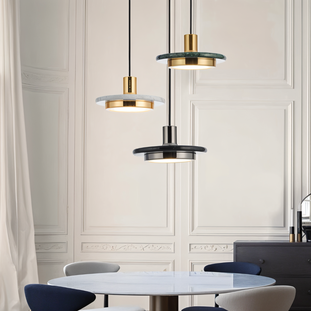 Moduno – Lampada a Sospensione Moderna in Metallo con Design a Doppio Strato