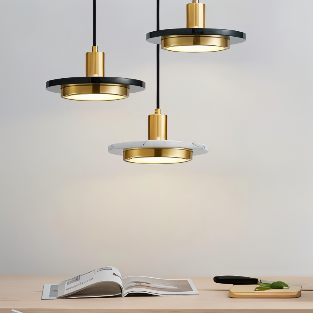 Moduno – Lampada a Sospensione Moderna in Metallo con Design a Doppio Strato