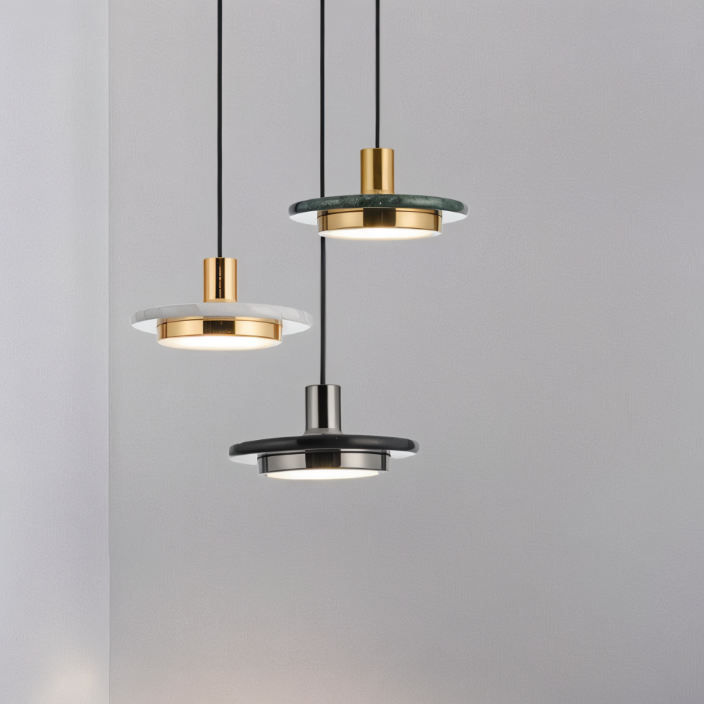Moduno – Lampada a Sospensione Moderna in Metallo con Design a Doppio Strato