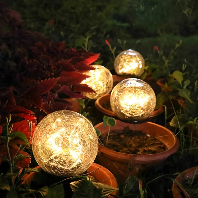LuminaraBeam Lampada da Giardino Solare a Sfera Design Elegante