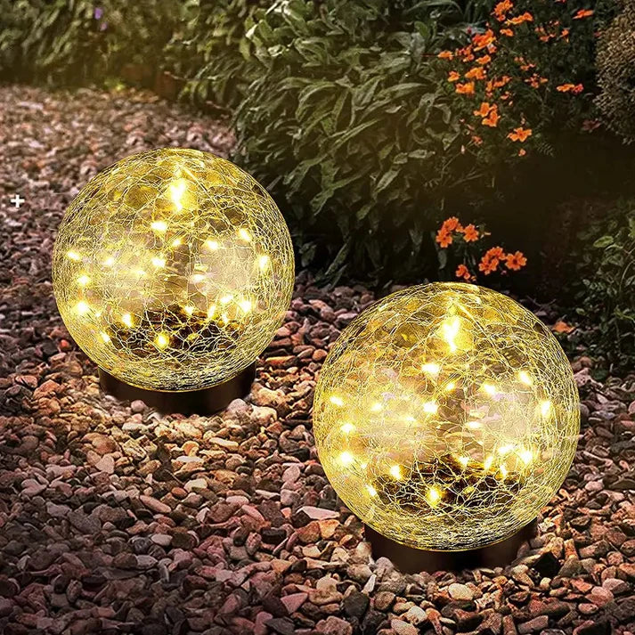 LuminaraBeam Lampada da Giardino Solare a Sfera Design Elegante