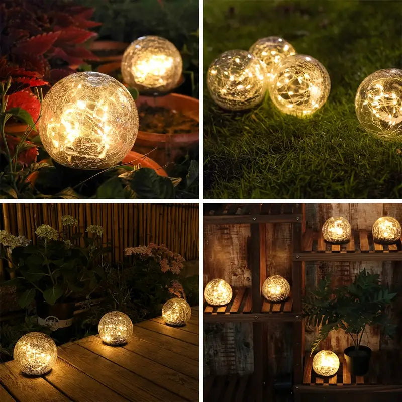 LuminaraBeam Lampada da Giardino Solare a Sfera Design Elegante