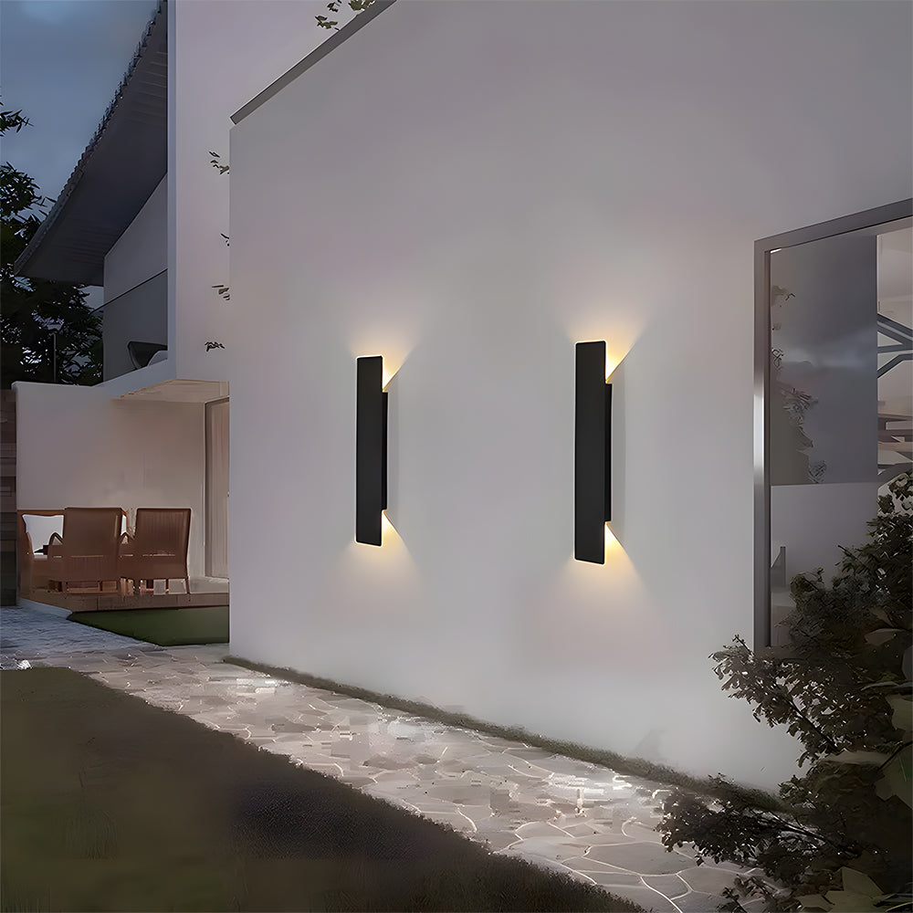 Selvik | Moderno Applique da Esterno in Alluminio con Classe di Protezione IP65 in Quattro Lunghezze per Giardino, Patio e Vialetto