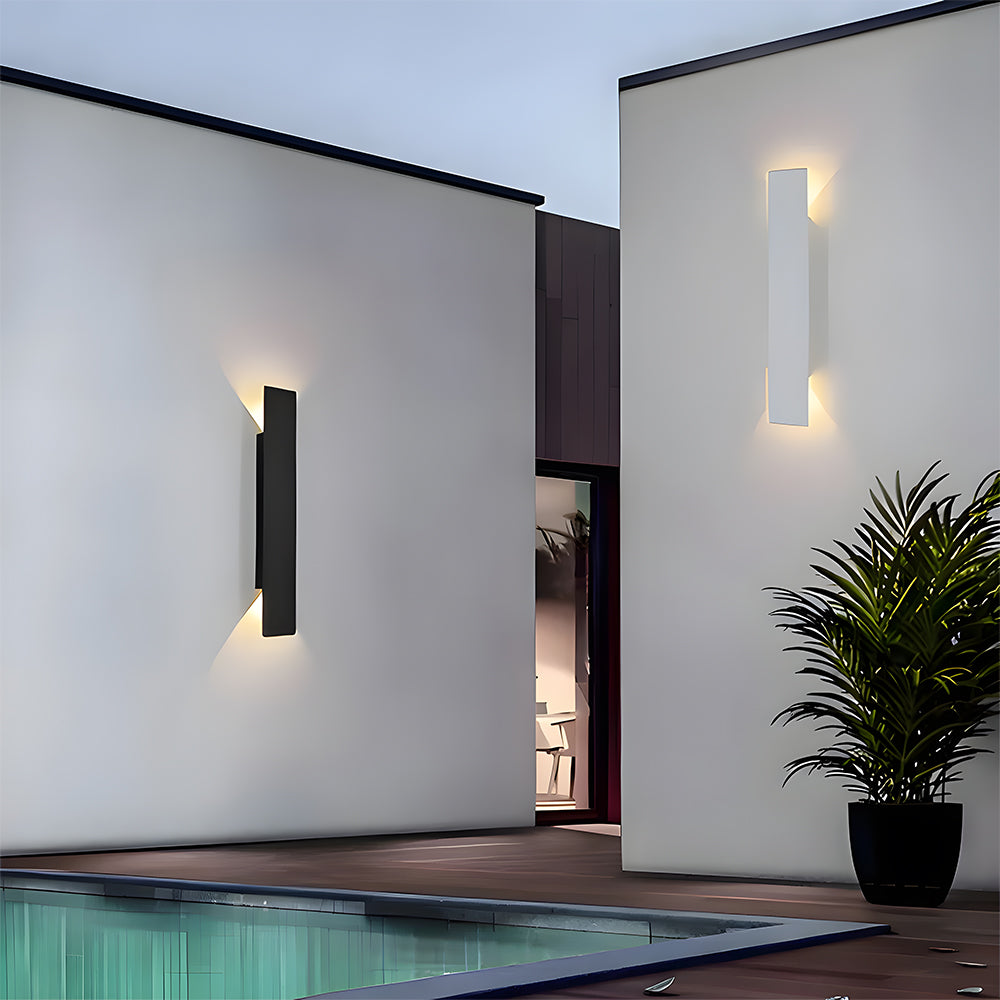Selvik | Moderno Applique da Esterno in Alluminio con Classe di Protezione IP65 in Quattro Lunghezze per Giardino, Patio e Vialetto