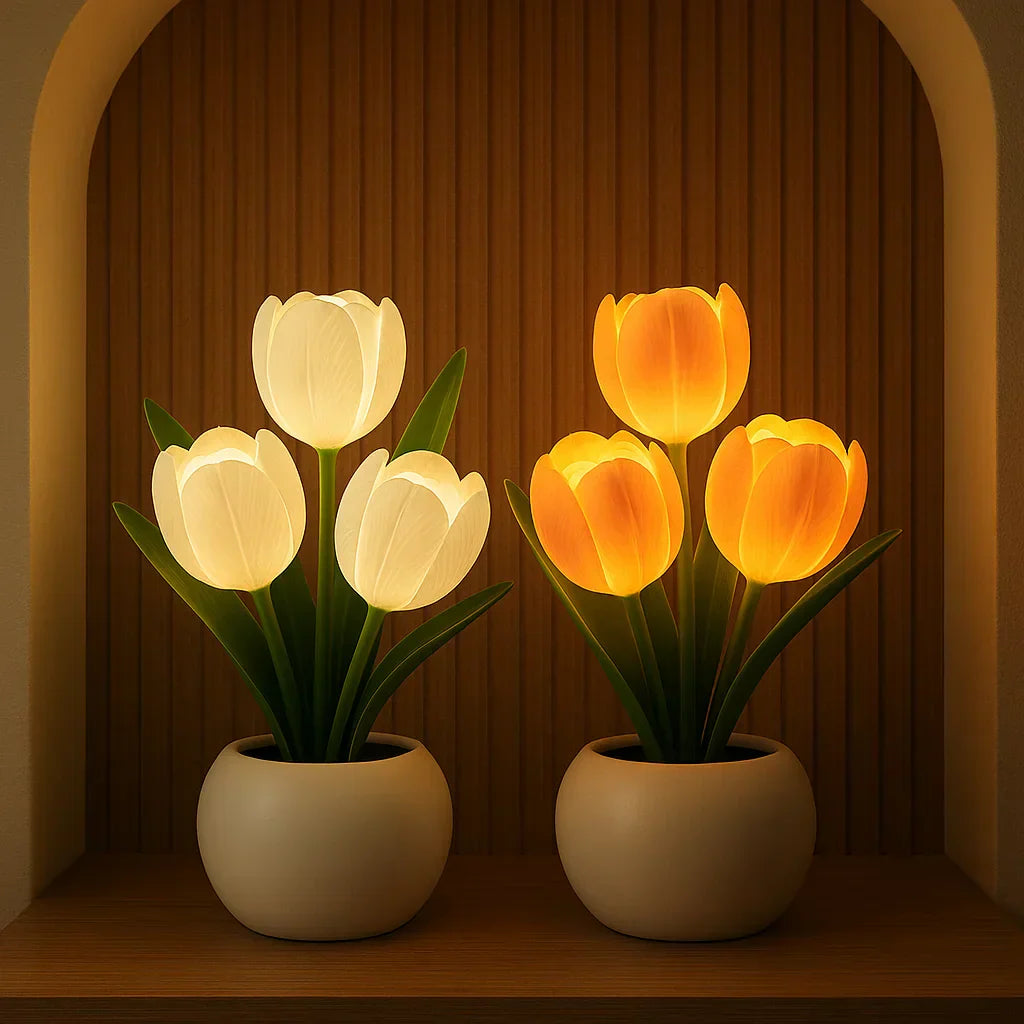 Lampada LED Decorativa a Tulipano con Luce Calda e Illuminazione Dimmerabile