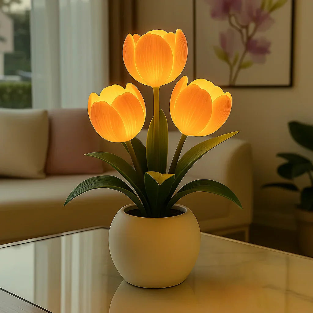 Lampada LED Decorativa a Tulipano con Luce Calda e Illuminazione Dimmerabile