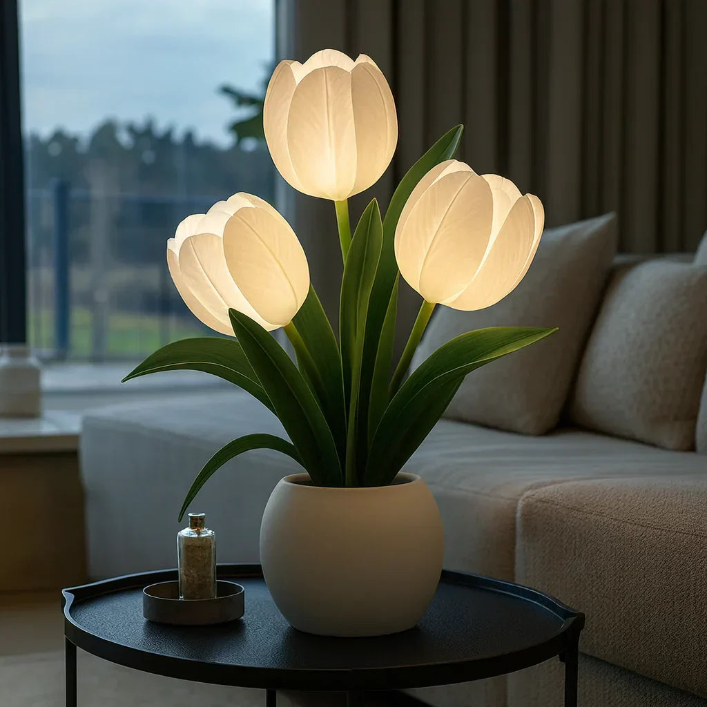 Lampada LED Decorativa a Tulipano con Luce Calda e Illuminazione Dimmerabile
