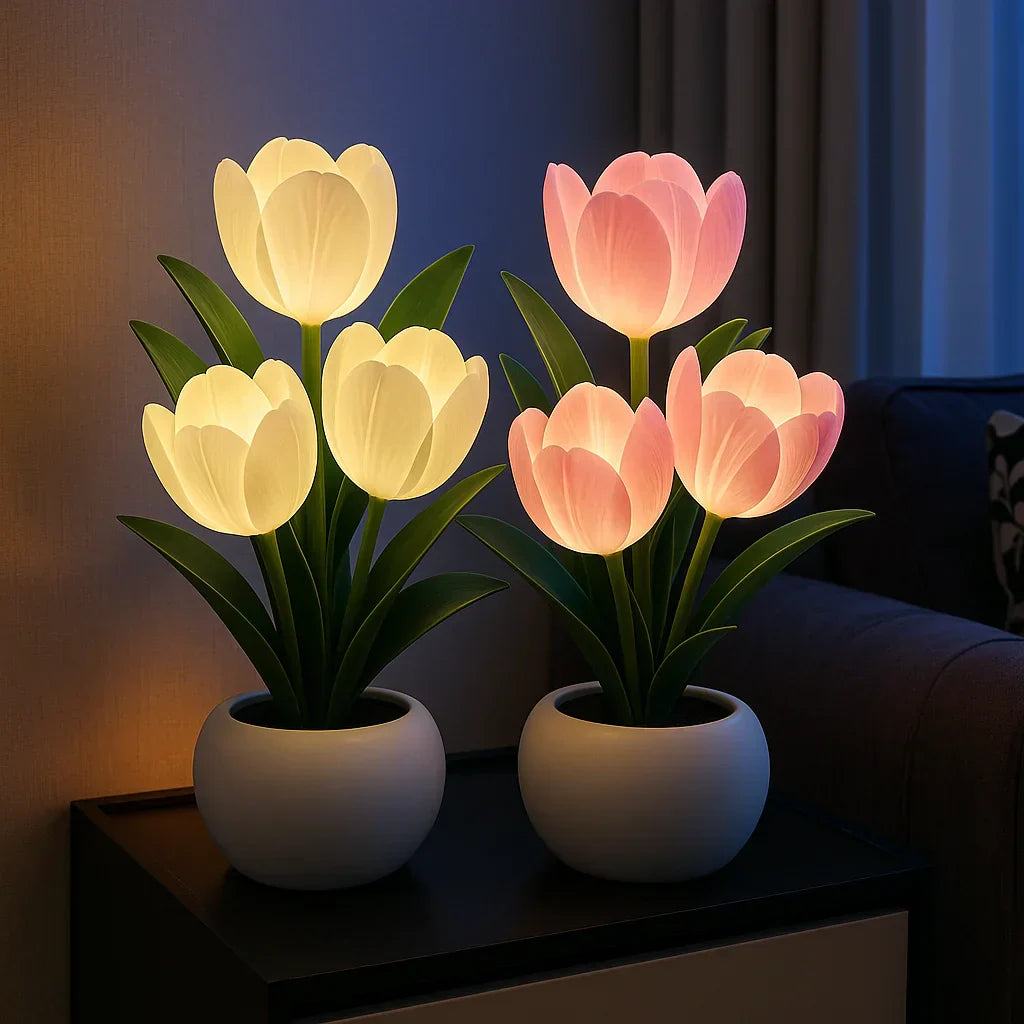 Lampada LED Decorativa a Tulipano con Luce Calda e Illuminazione Dimmerabile