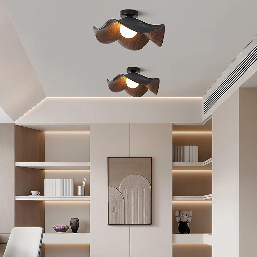 Lampada da Soffitto in Legno Elegante Ispirata allo Stile Scandinavo