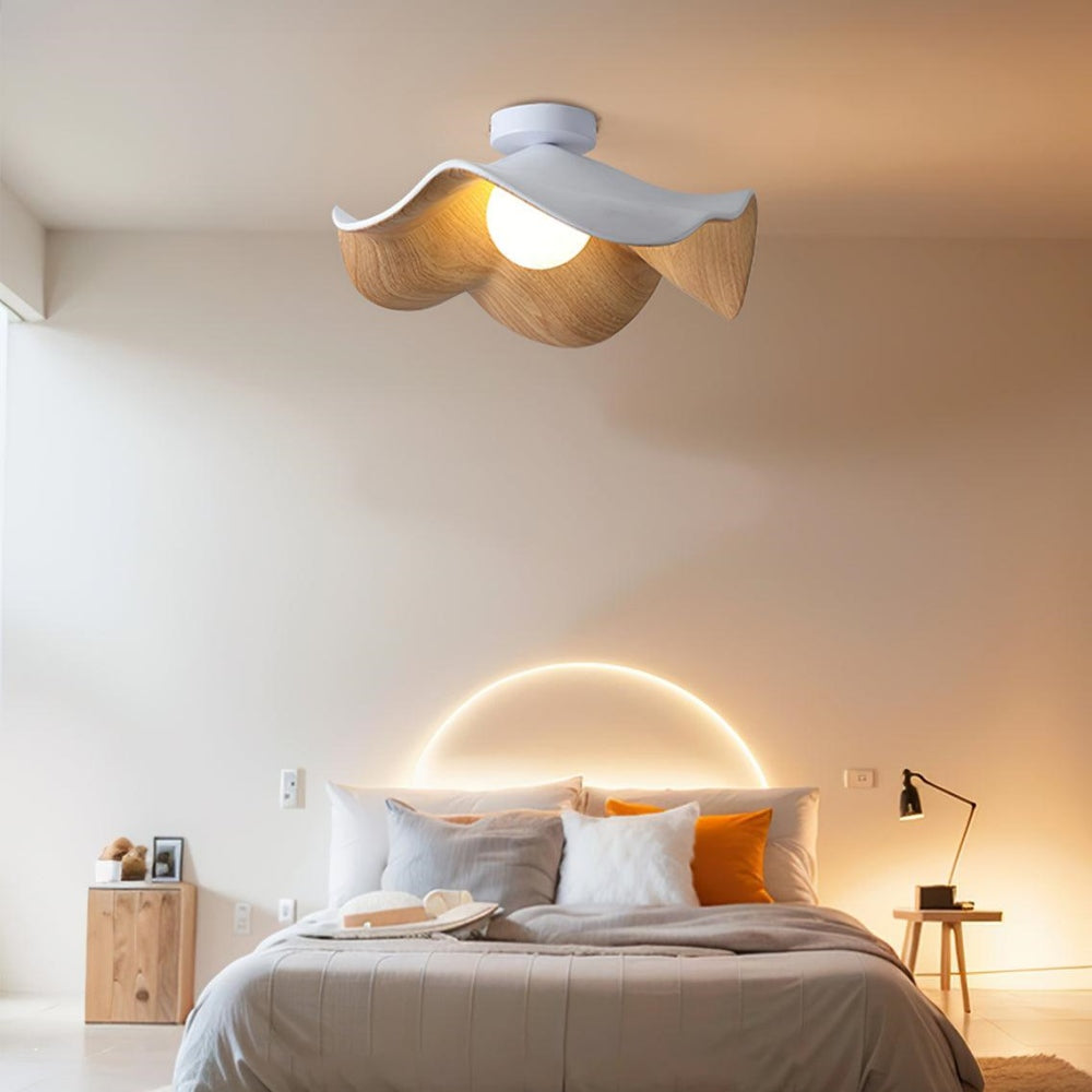 Lampada da Soffitto in Legno Elegante Ispirata allo Stile Scandinavo