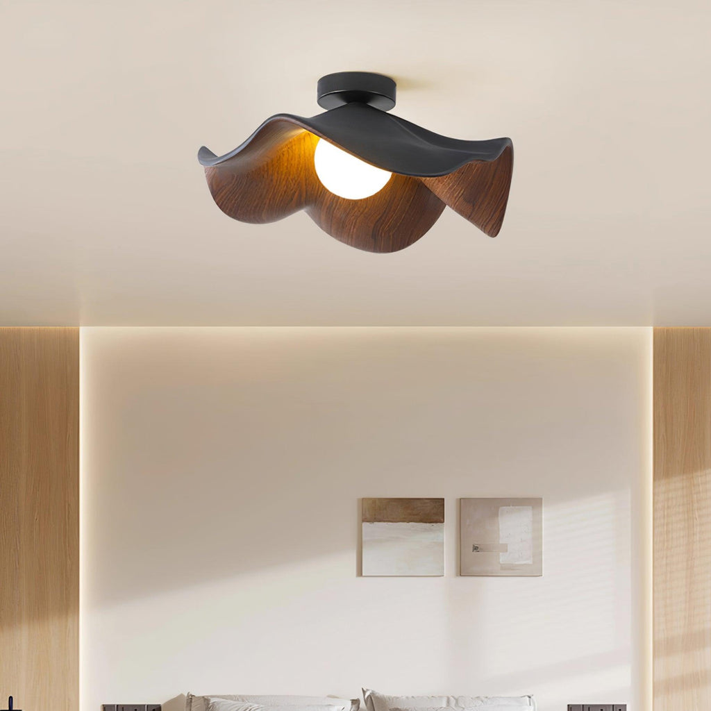 Lampada da Soffitto in Legno Elegante Ispirata allo Stile Scandinavo