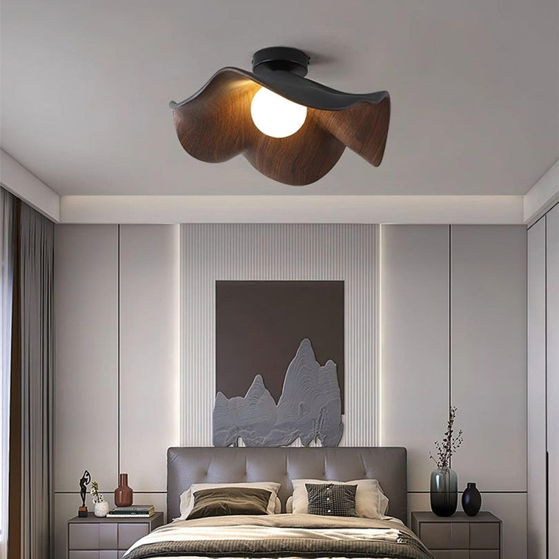 Lampada da Soffitto in Legno Elegante Ispirata allo Stile Scandinavo