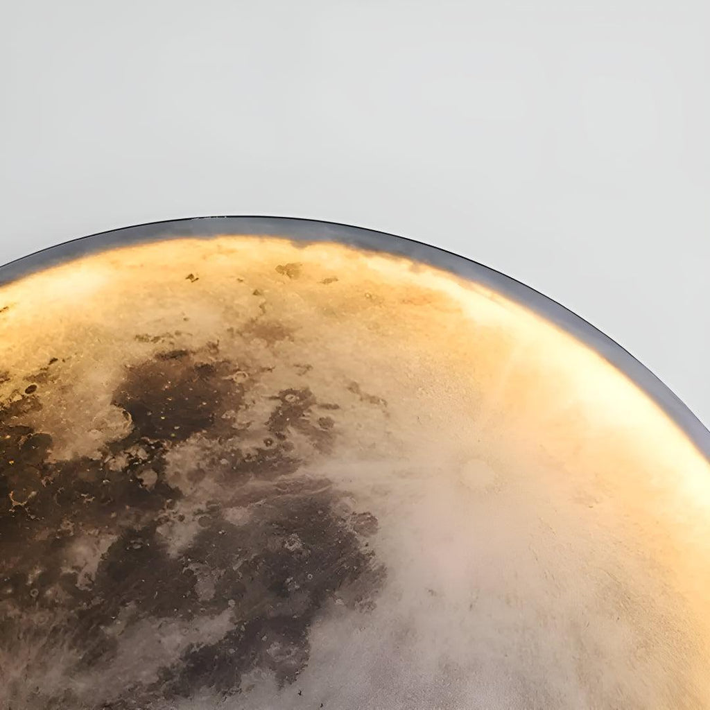 Luce da Parete Rotonda Luna con Design Artistico Moderno