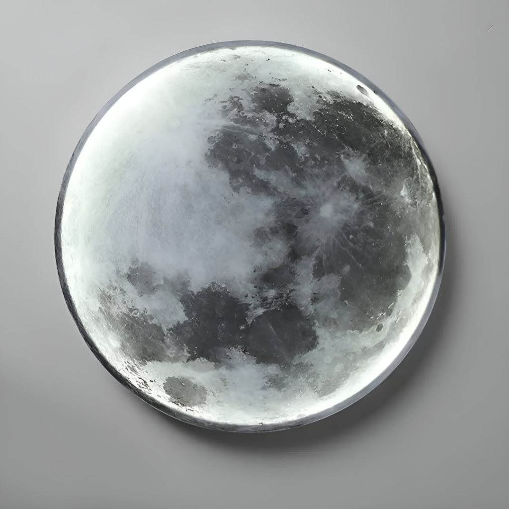 Luce da Parete Rotonda Luna con Design Artistico Moderno