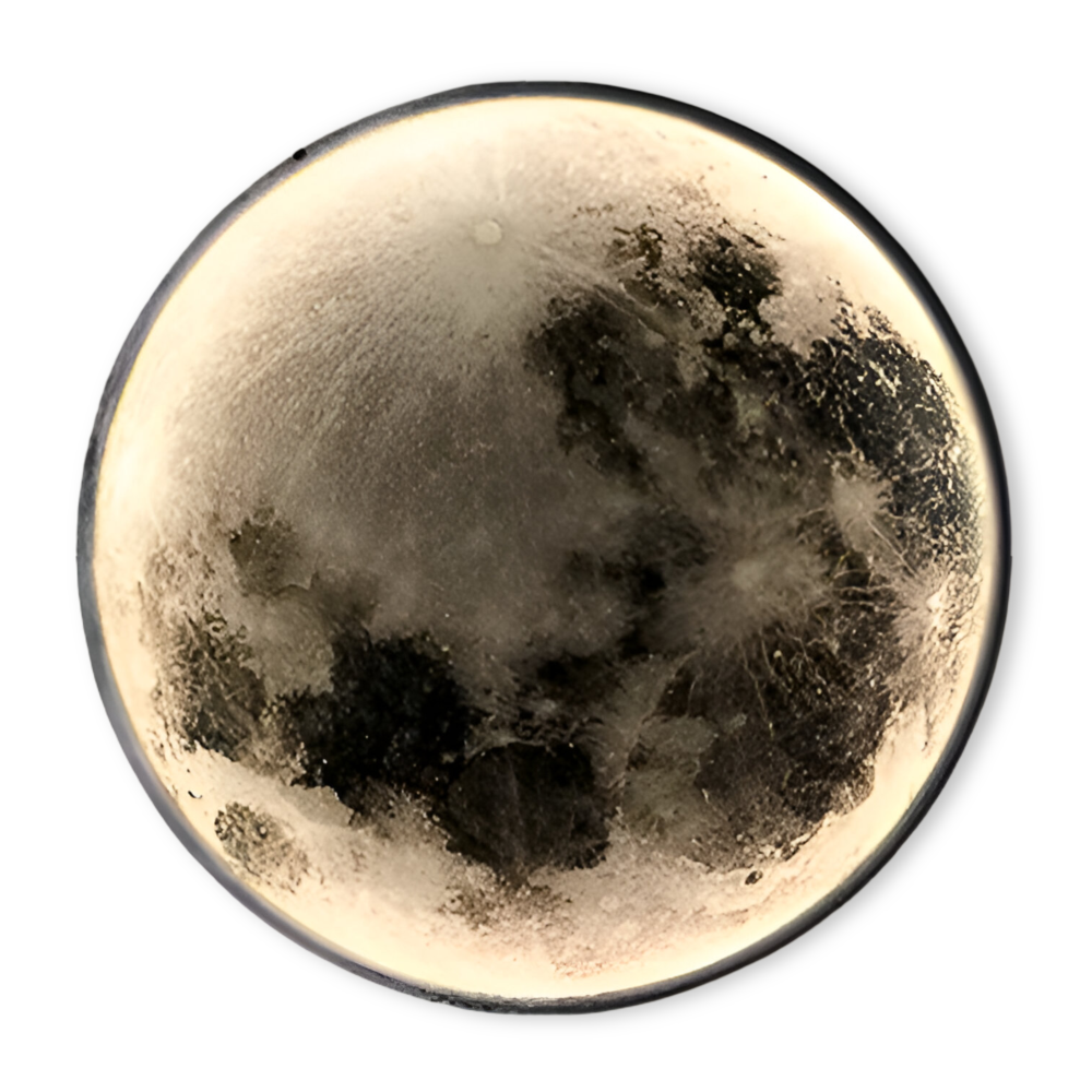 MoonAura – Lampada da parete 3D a forma di luna dimmerabile con design luminoso realistico