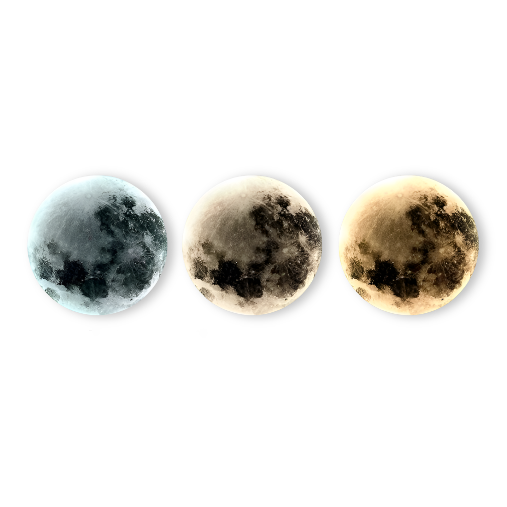 MoonAura – Lampada da parete 3D a forma di luna dimmerabile con design luminoso realistico