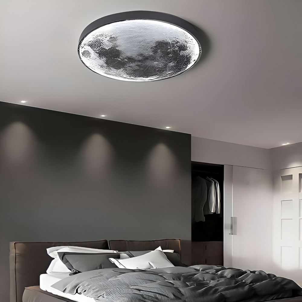 MoonAura – Lampada da parete 3D a forma di luna dimmerabile con design luminoso realistico