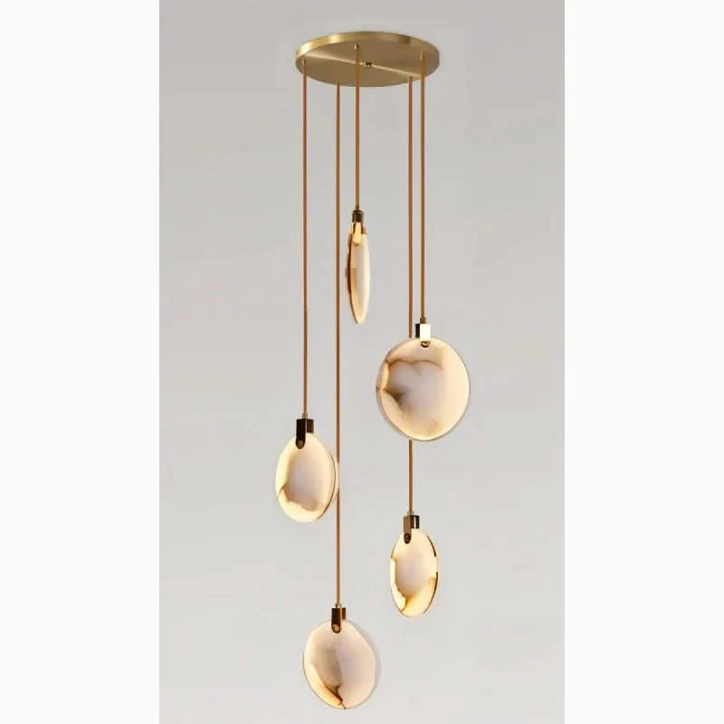 Lampadario a Anello LED MarbleGlow – Design Moderno in Marmo