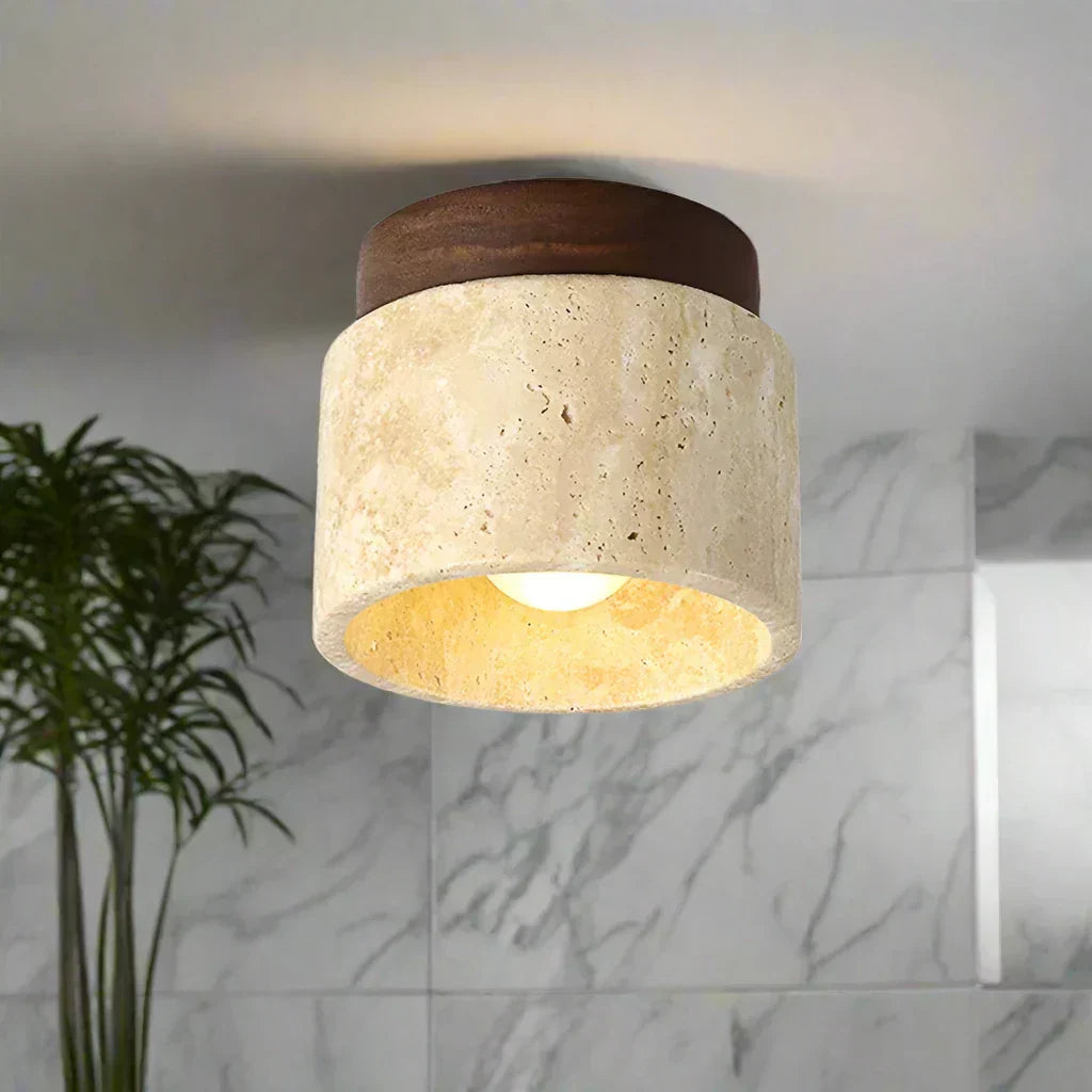 ZenAura – Lampada da soffitto giapponese in design color crema
