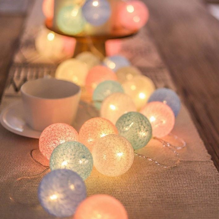 Ballton - Palline di cotone luminose | Diverse combinazioni di colori