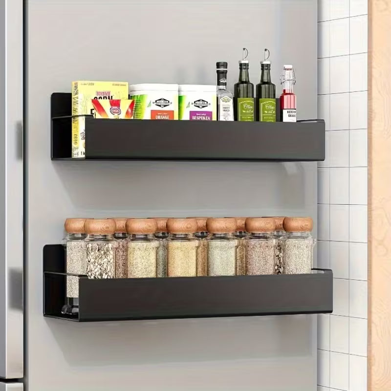 Supporto magnetico | Mensola laterale senza fori | Soluzione salvaspazio | MagniShelf