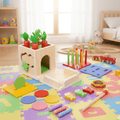 ActivityCube – Scatola di giocattoli Montessori con 8 attività didattiche per neonati