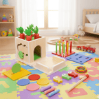 ActivityCube – Scatola di giocattoli Montessori con 8 attività didattiche per neonati