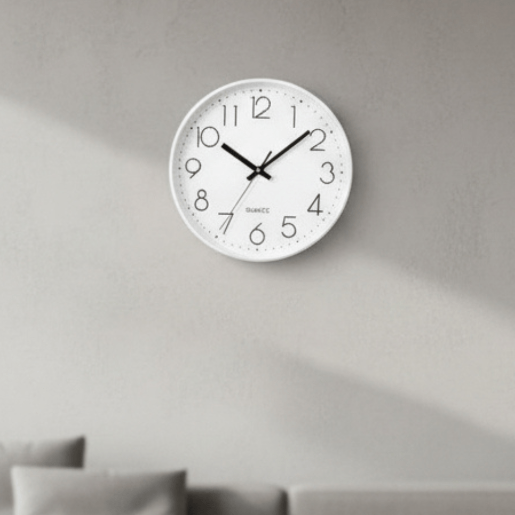 SMOOTHTIME – Orologio da parete silenzioso e non ticchettante da 12 pollici per un arredamento moderno