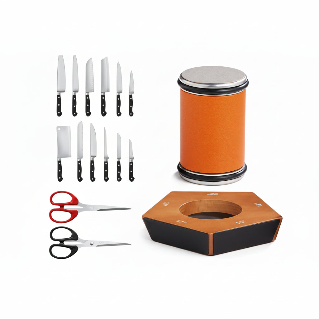 SHARPROLL - Affilatore manuale per coltelli con sistema di affilatura preciso per affilare uniformemente i coltelli da cucina nella vita quotidiana