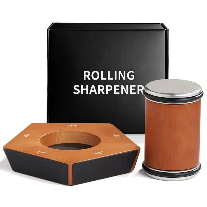 SHARPROLL - Affilatore manuale per coltelli con sistema di affilatura preciso per affilare uniformemente i coltelli da cucina nella vita quotidiana