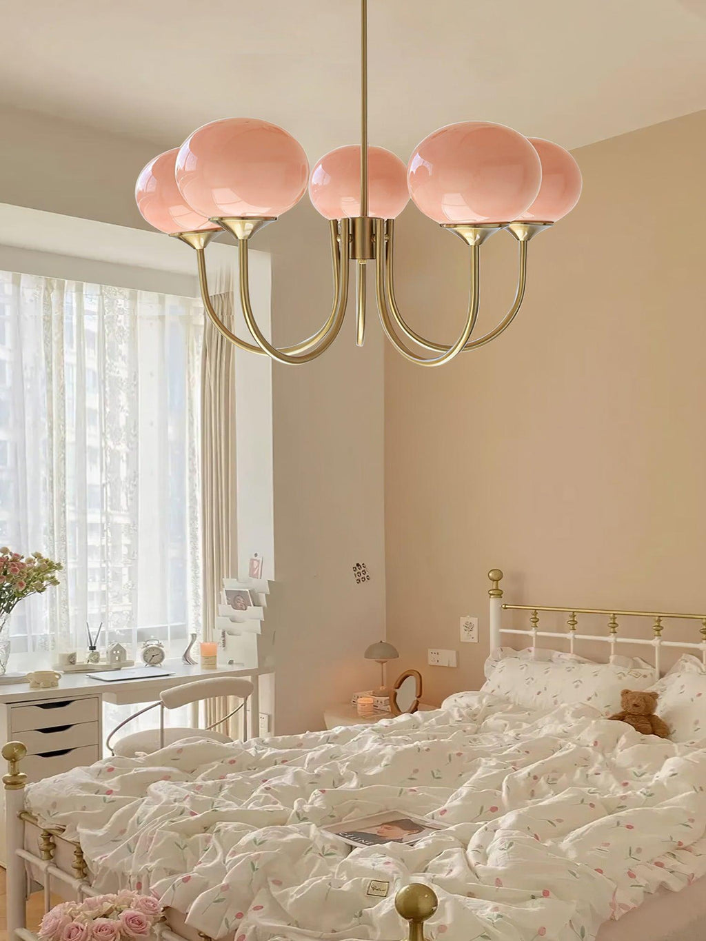 AuroraGlow - Lampadario Marshmallow