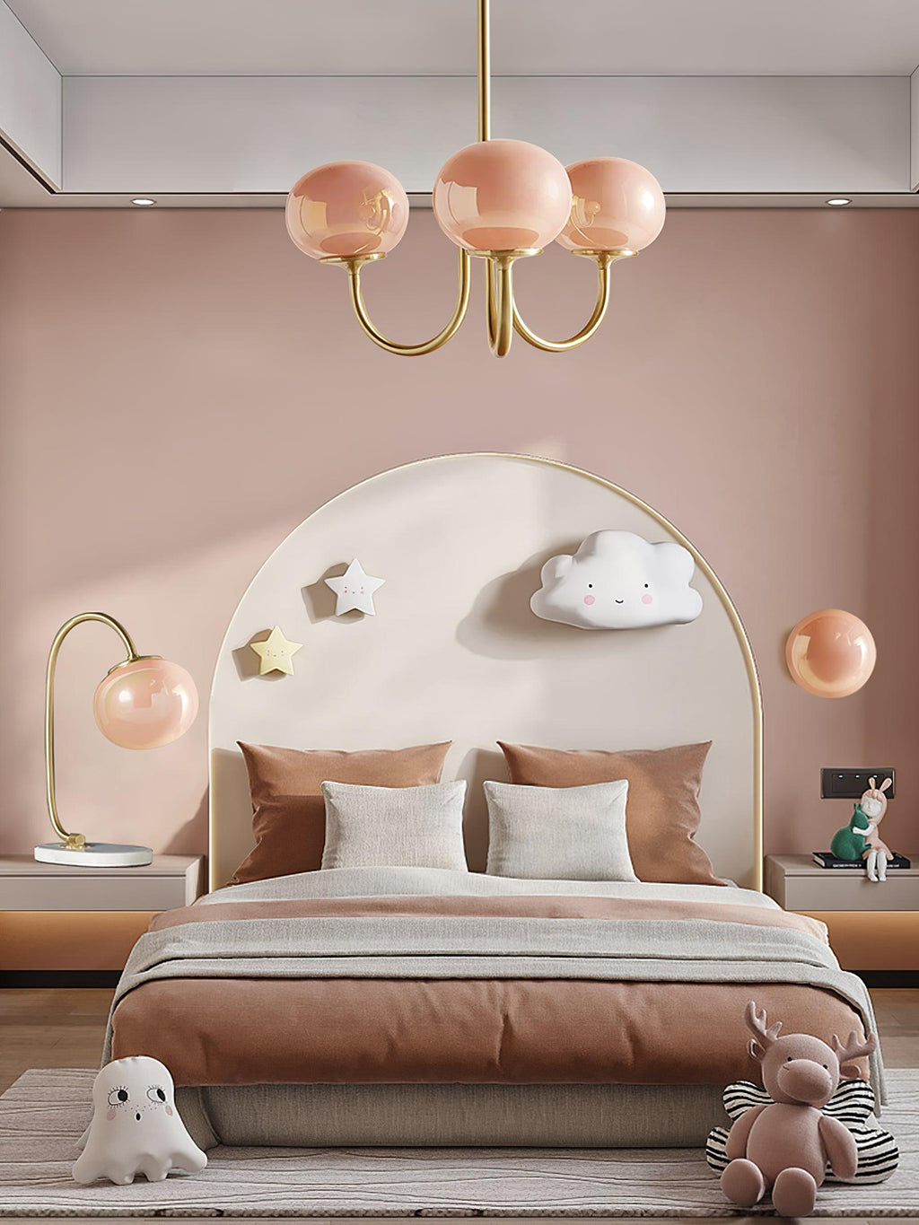AuroraGlow - Lampadario Marshmallow