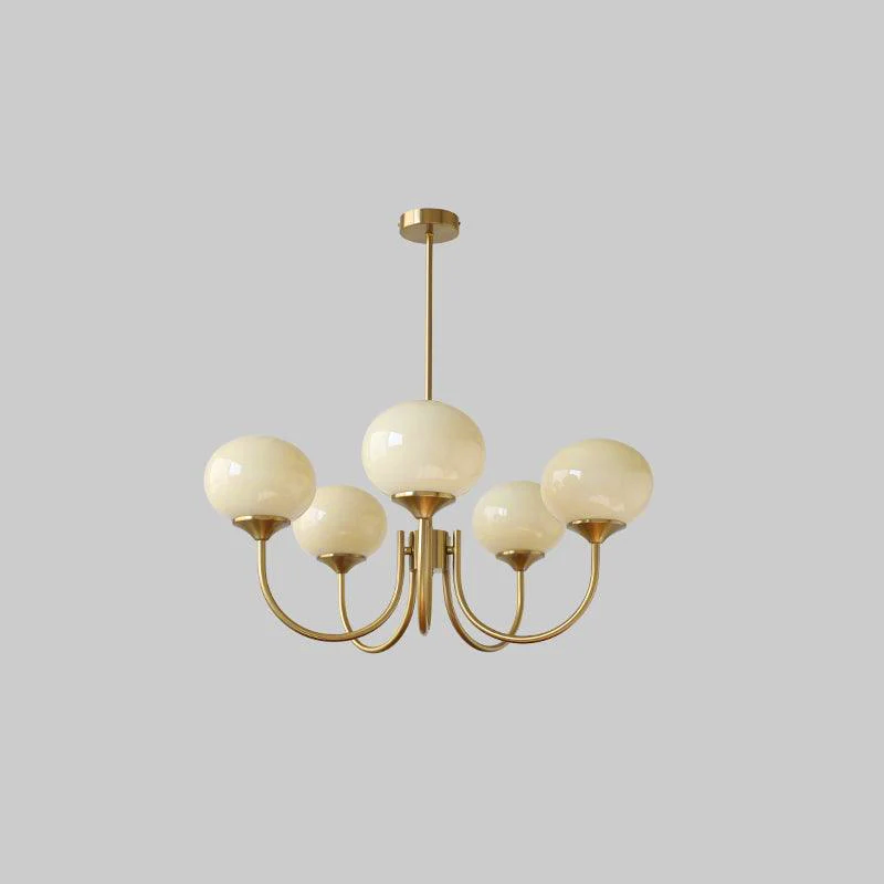 Aurevella | Lampadario Moderno Glam con Paralumi in Vetro Rosa per Spazi di Ristorazione e Camera da Letto