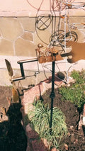 Mulino a Vento in Metallo "Rock Band" – Decorazione da Giardino Mobile con Carattere