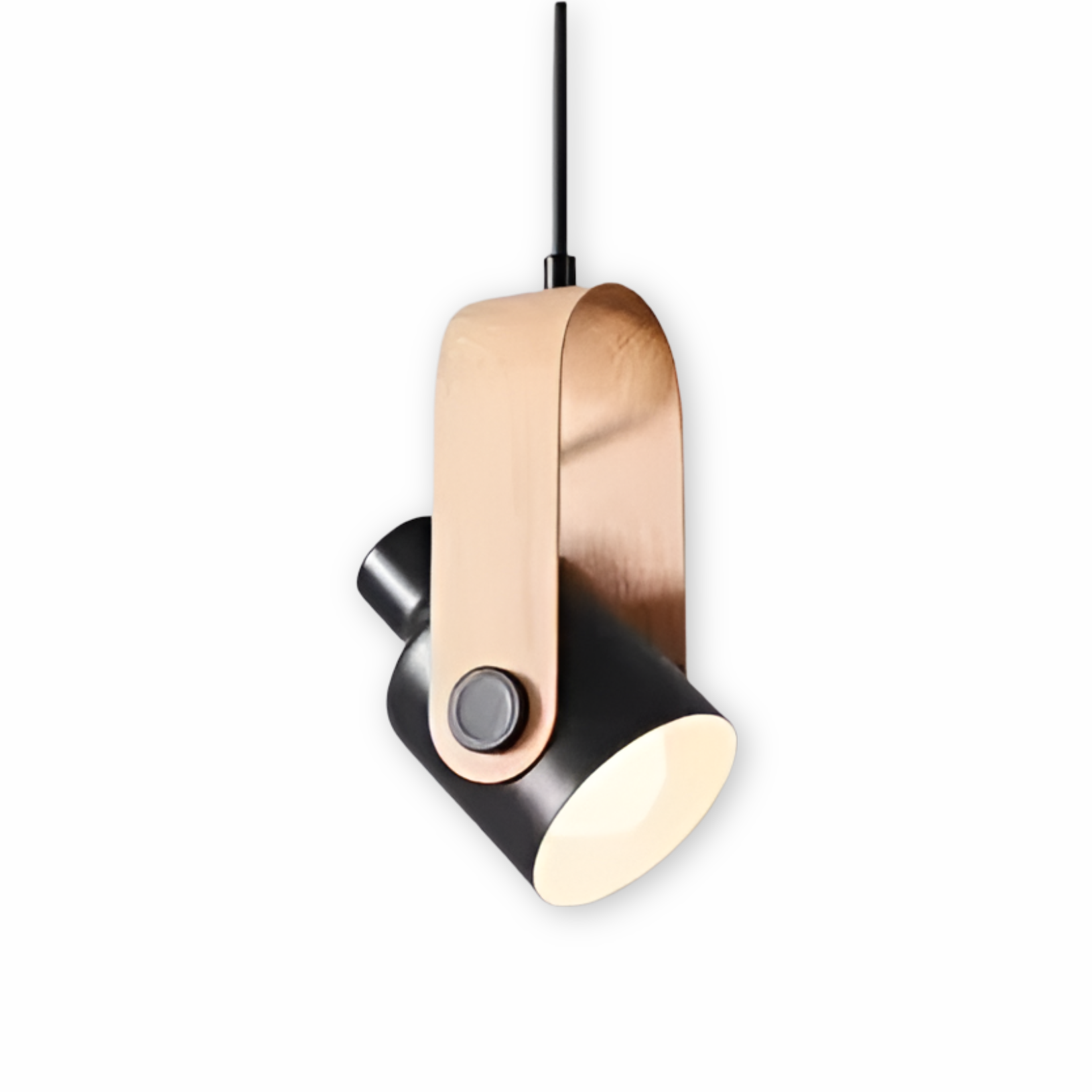 NordBeam – Sospensione in Metallo Regolabile con Dettagli in Legno