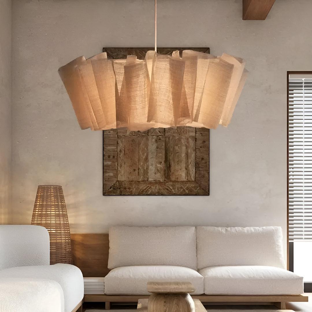 Lampadario Minimalista Japandi per Soffitti in Ambienti Moderni