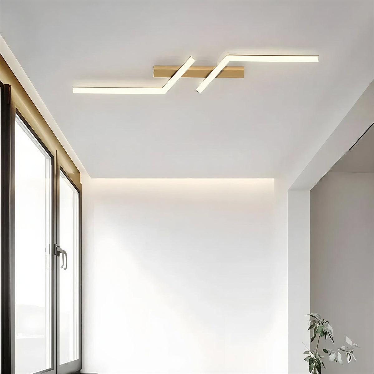 Illuminazione da Soffitto a Striscia Lunga Minimalista per Interni Moderni