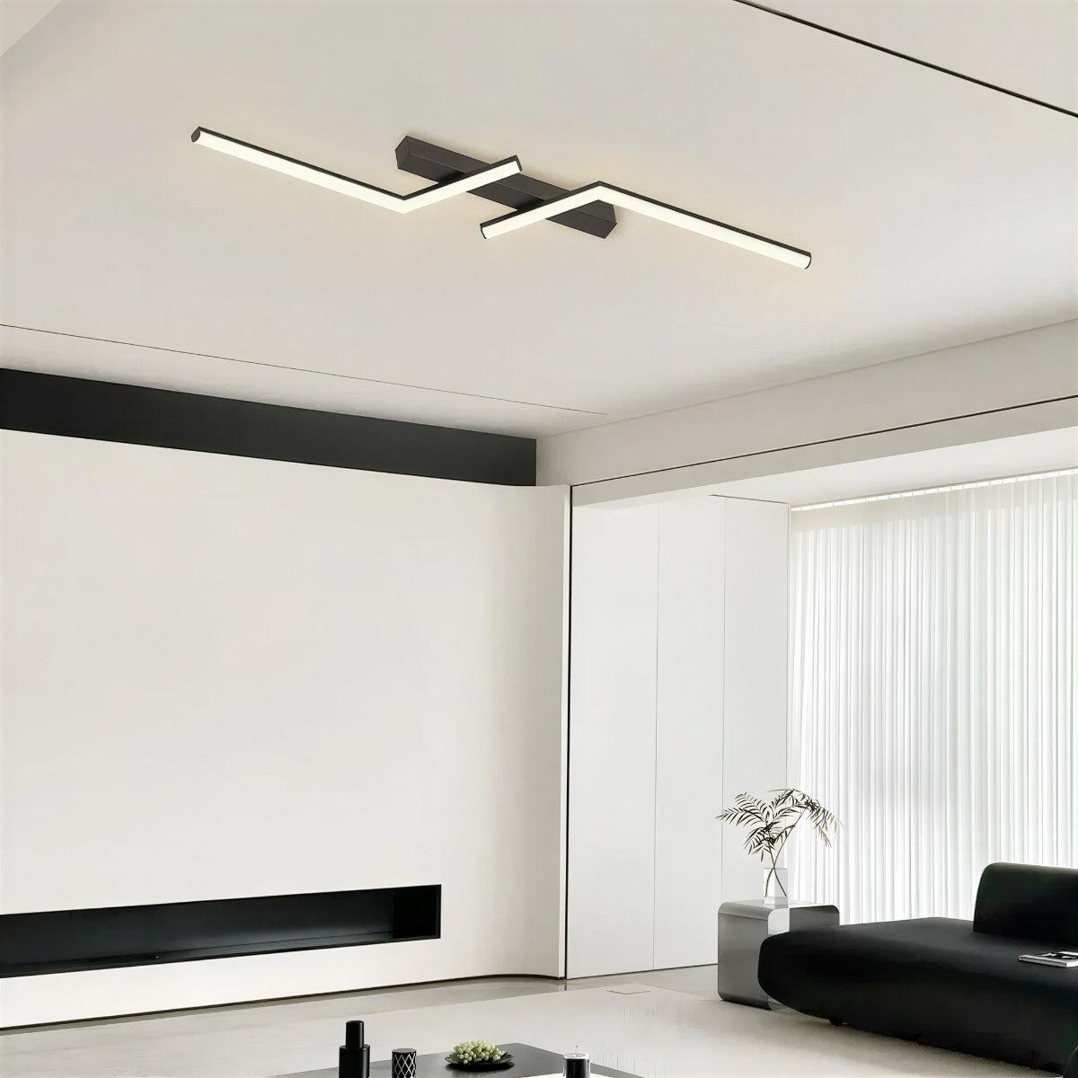 Illuminazione da Soffitto a Striscia Lunga Minimalista per Interni Moderni
