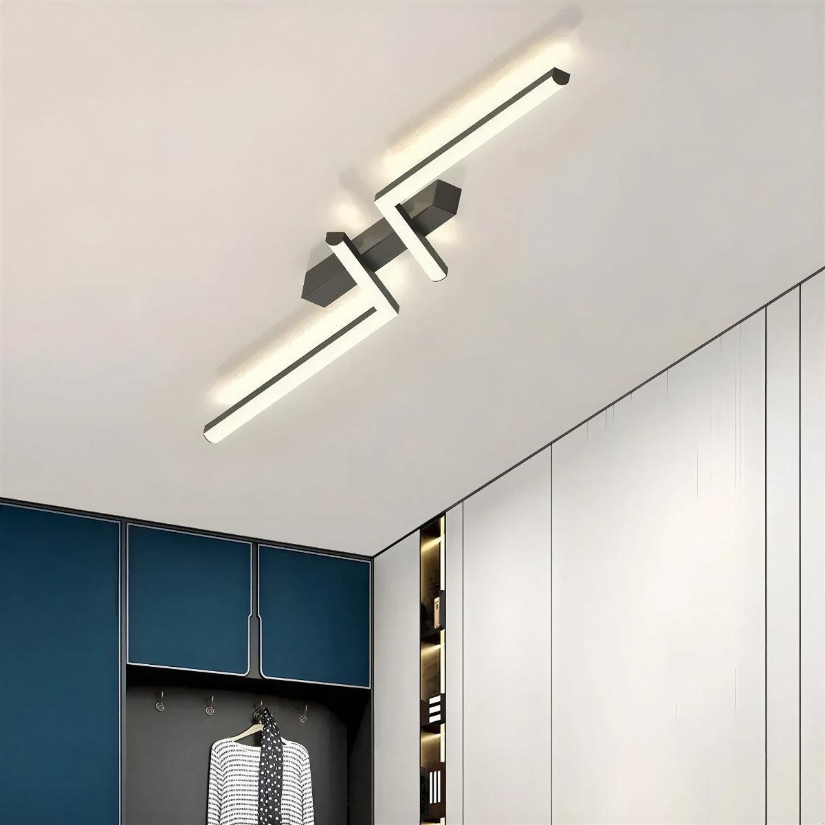 Illuminazione da Soffitto a Striscia Lunga Minimalista per Interni Moderni
